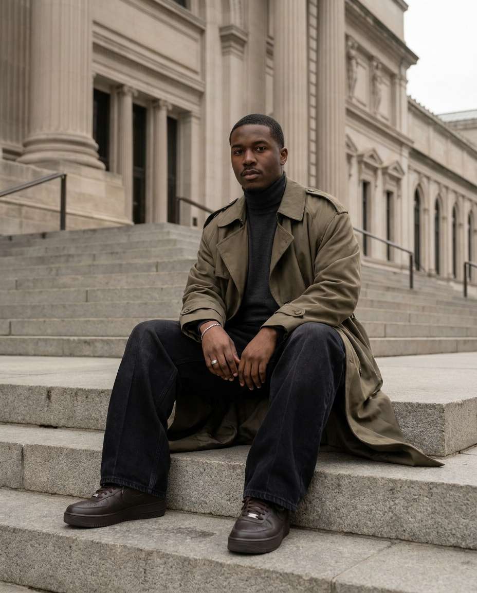 museum steps editorial photo