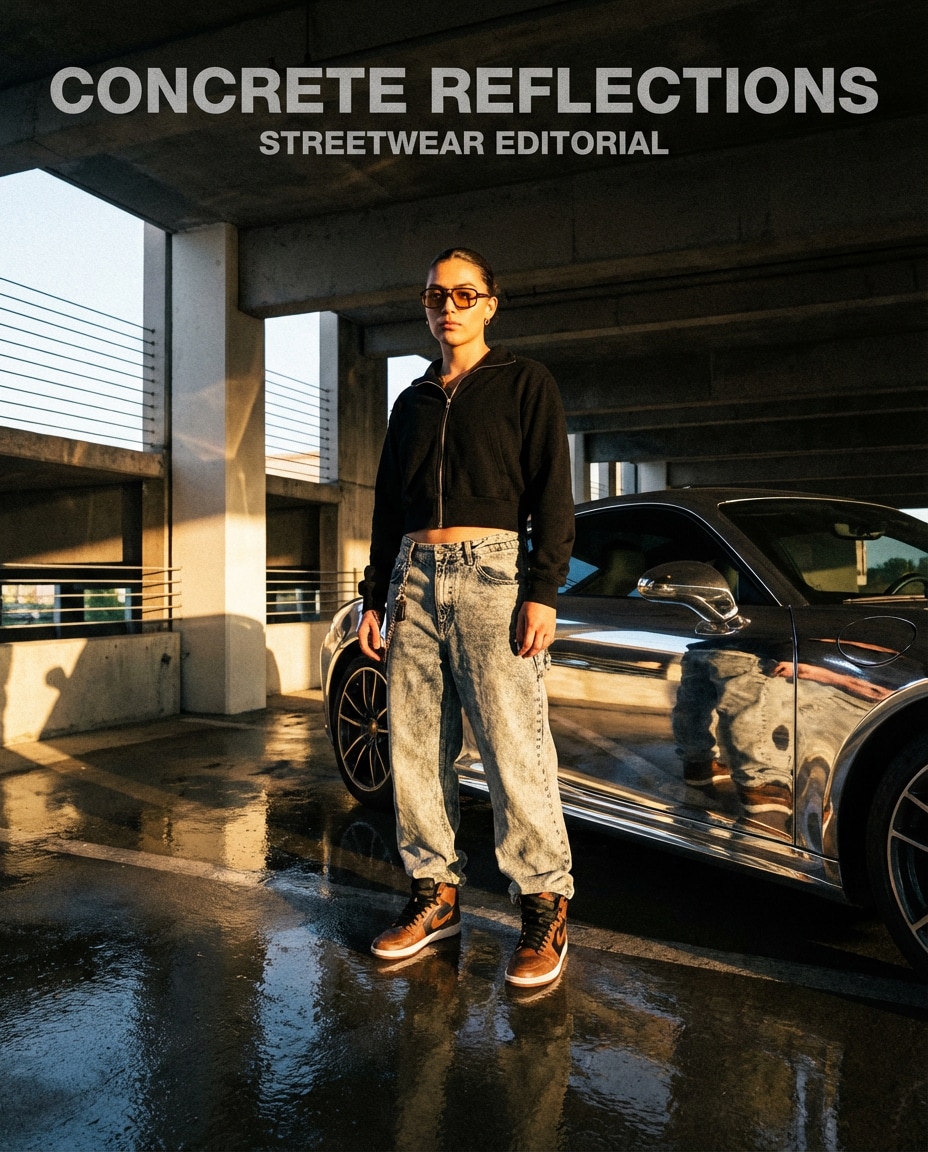 parking garage chrome photo