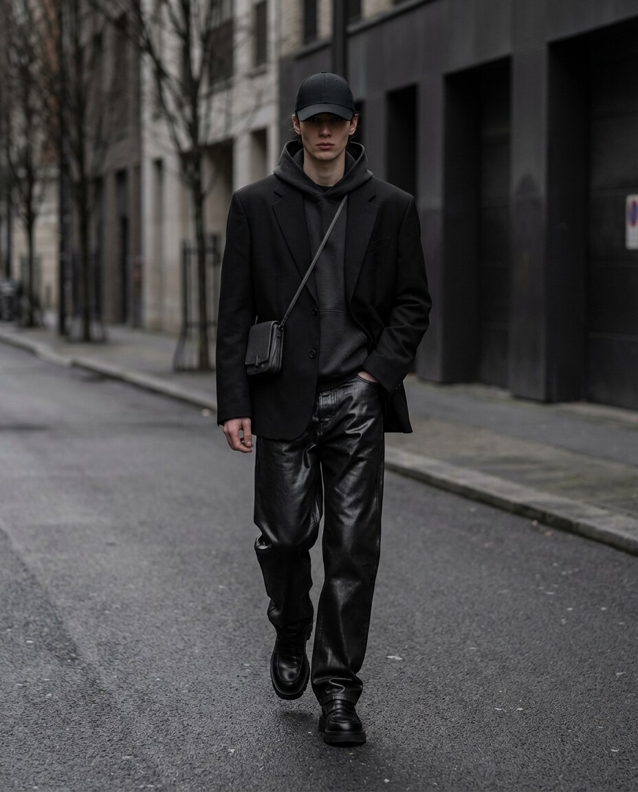 monochrome street fit photo