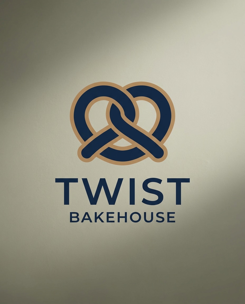 geometric pretzel icon photo