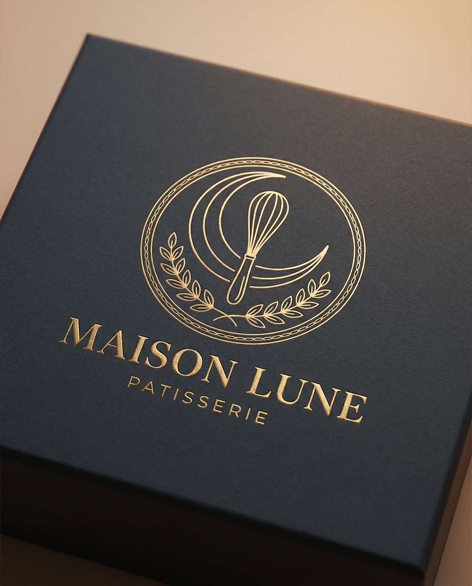 luxury patisserie crest photo