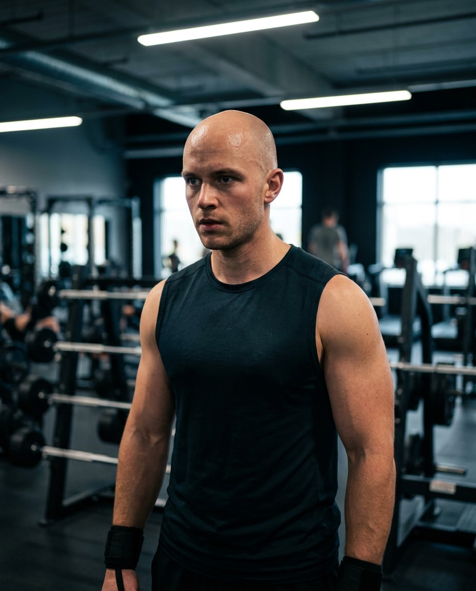 athletic gym portrait photo