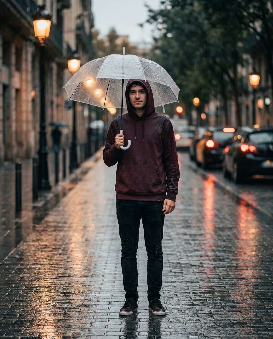 rainy day umbrella photo