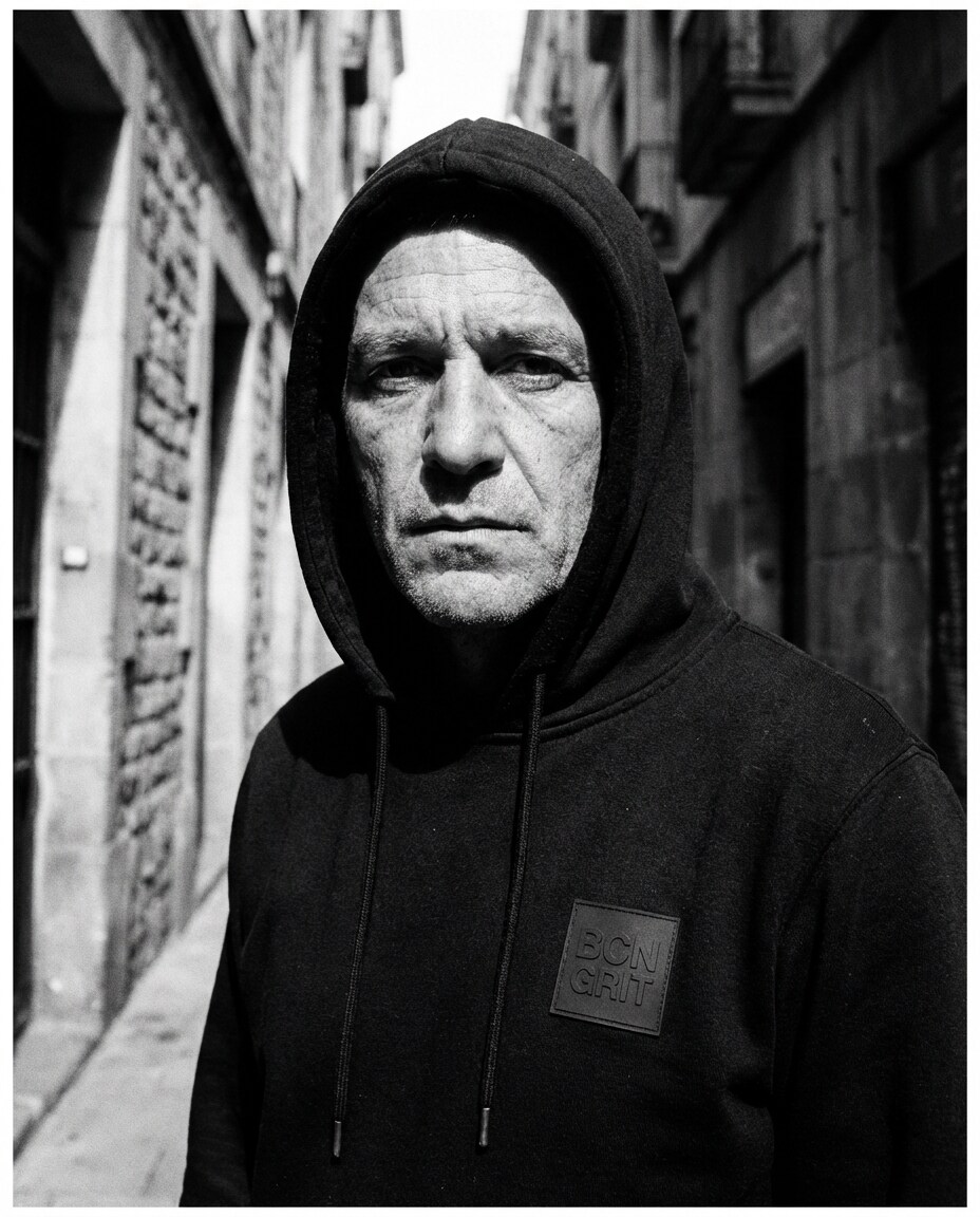 monochrome street mood photo