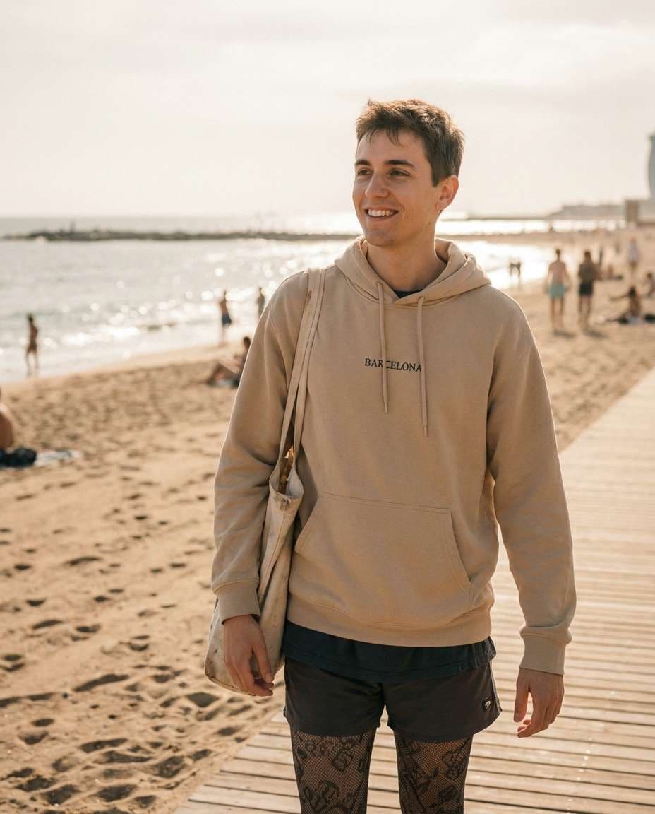 barceloneta beach wind photo