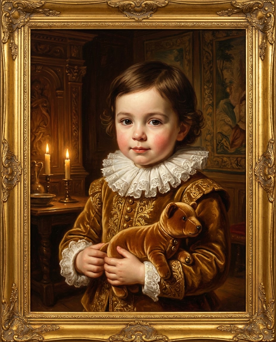 child in lace photo