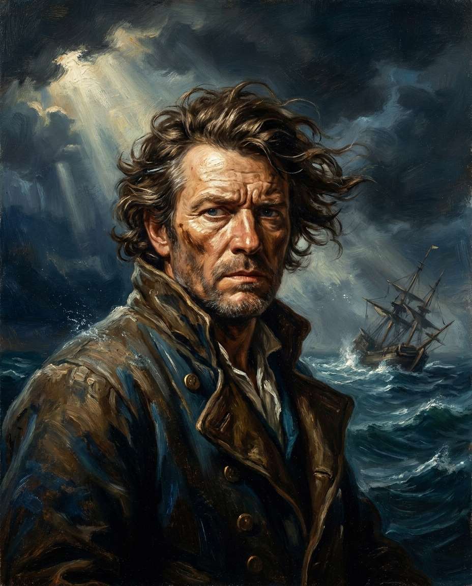 stormy ship captain photo
