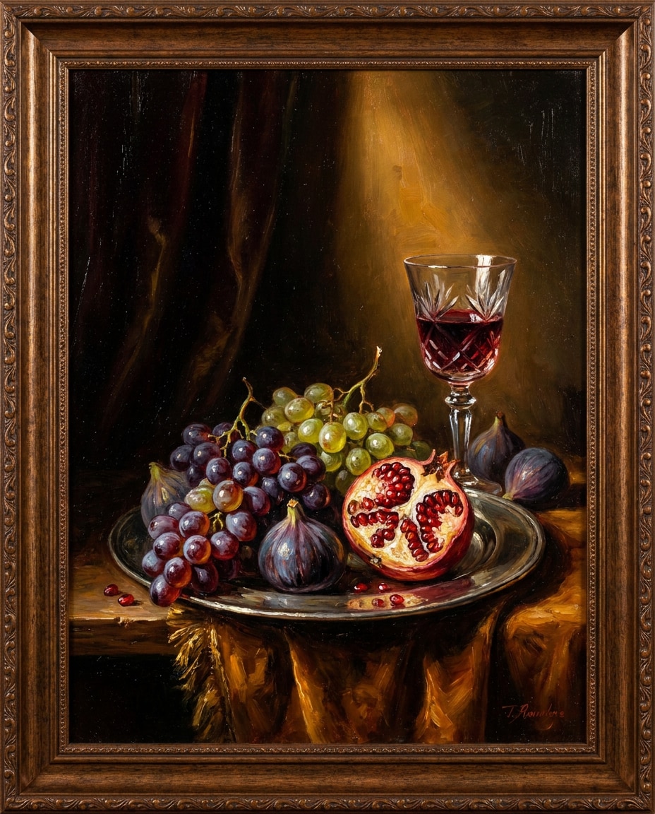 opulent fruit still life photo