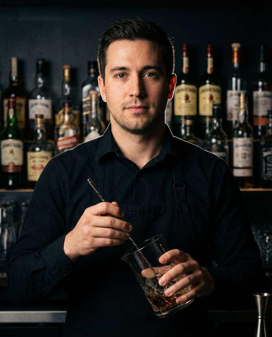 back bar bottle glow photo