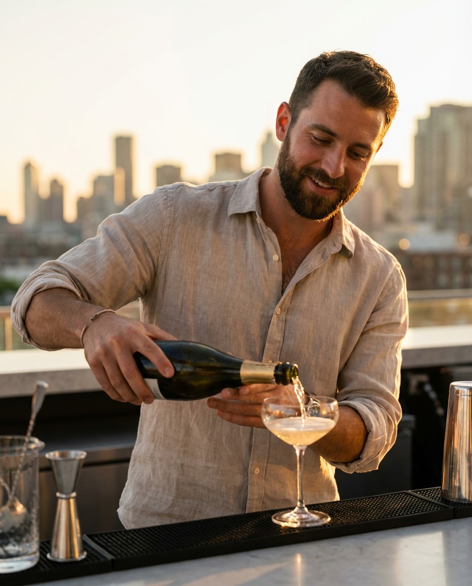 rooftop golden hour photo