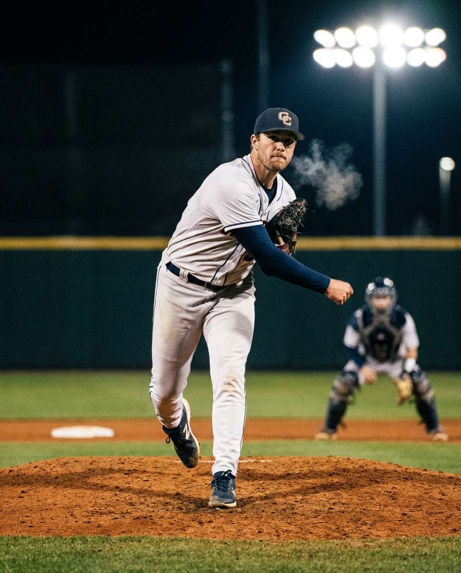 night game pitch photo