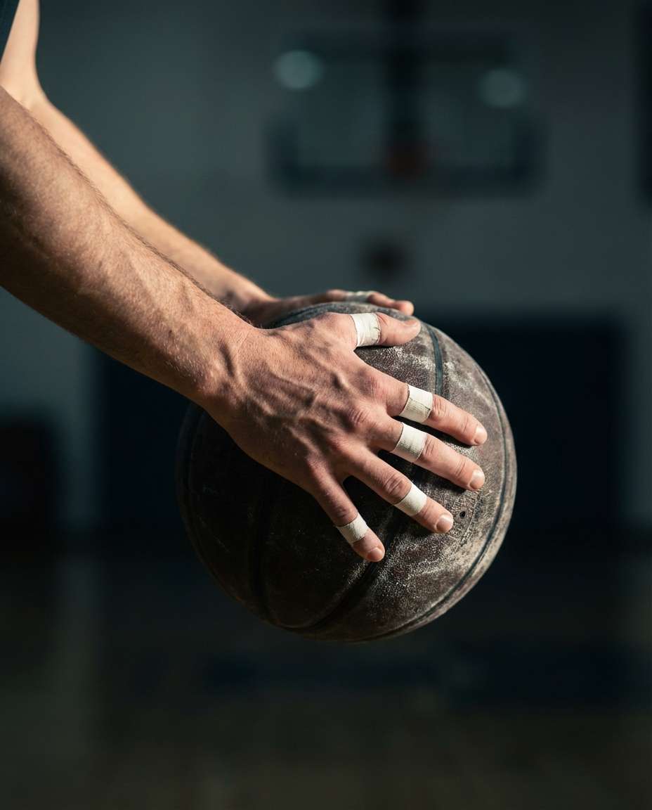 hands and ball detail photo
