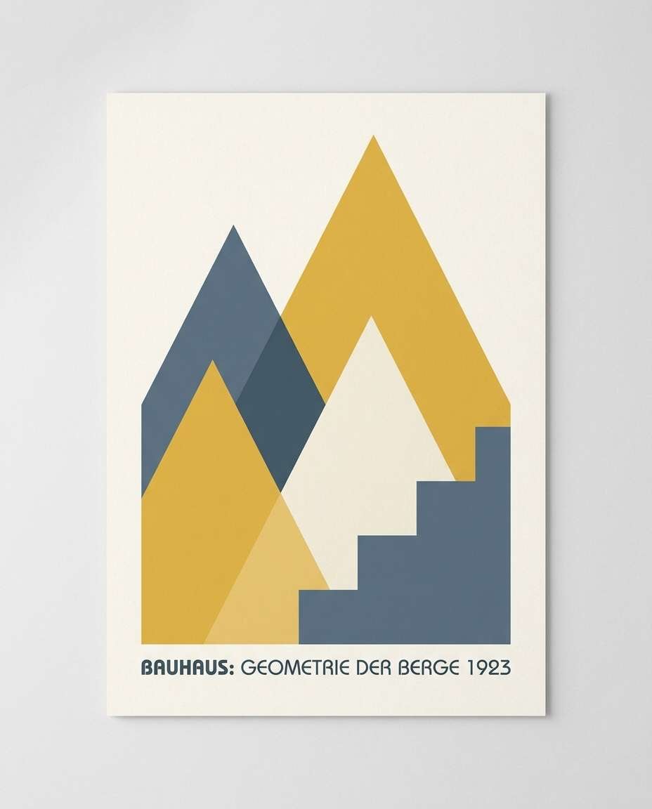 minimal mountain geometry photo