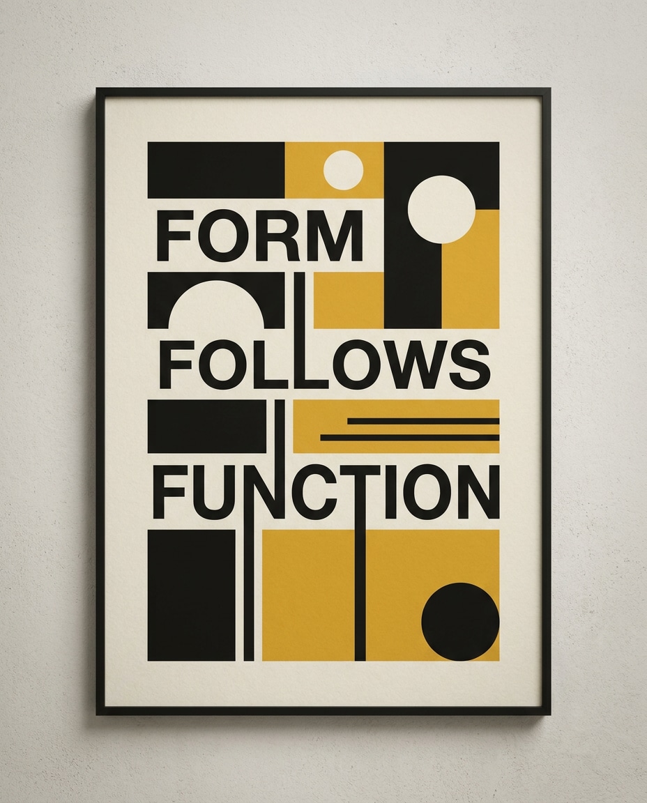 geometric quote print photo