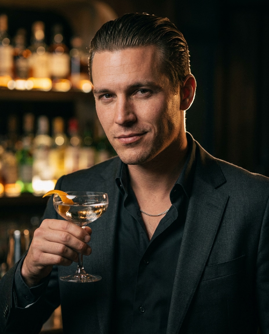 cocktail bar noir photo