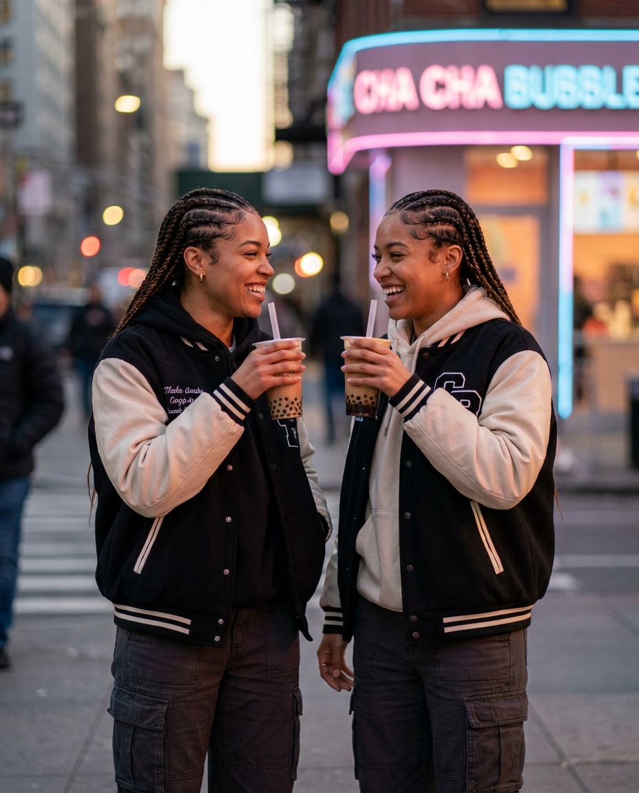 boba twin portrait photo