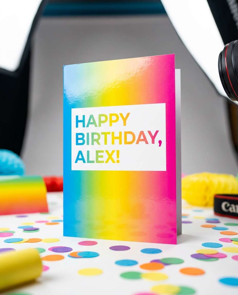 rainbow gradient joy photo