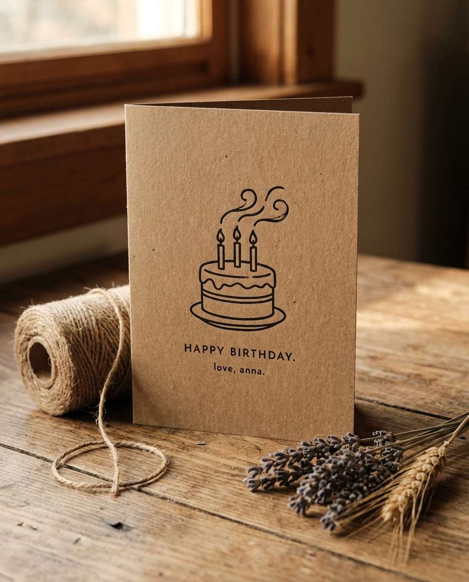 rustic kraft paper photo