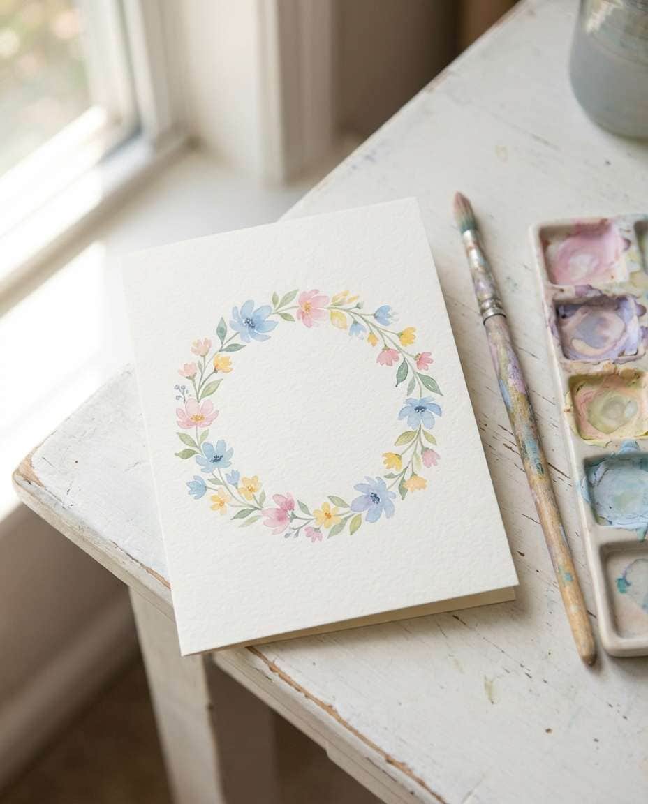 floral watercolor look photo