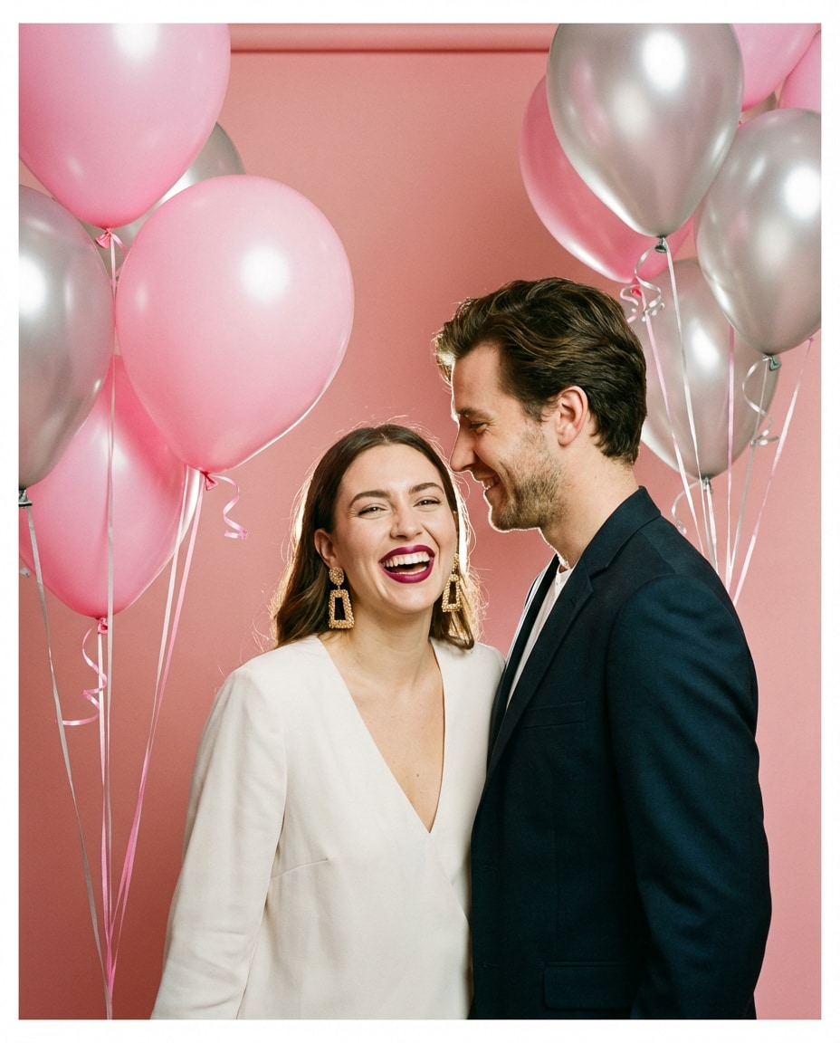 pink studio glam photo