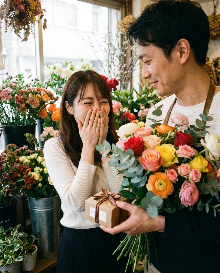 flower shop surprise photo
