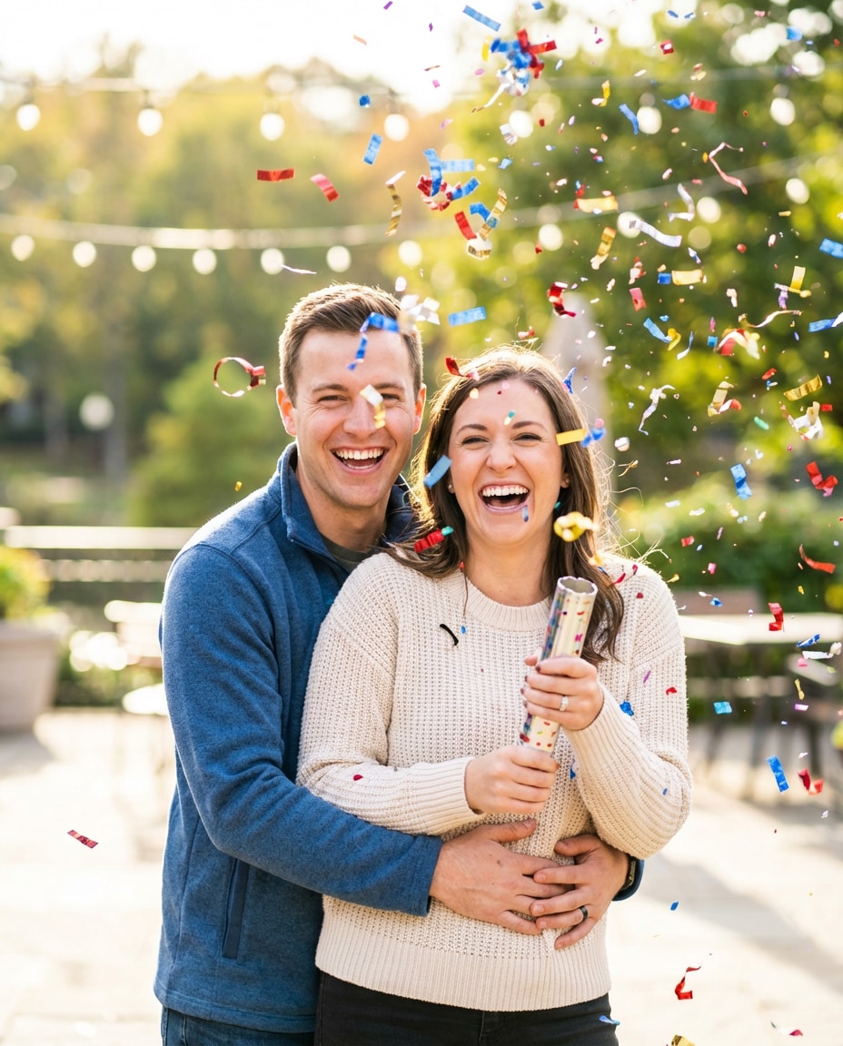 confetti pop moment photo