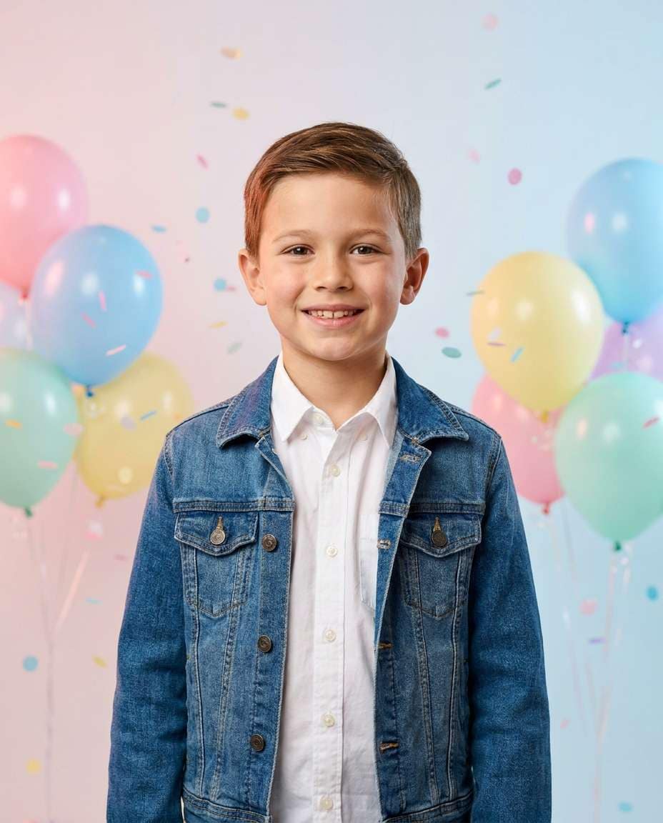 confetti studio portrait photo