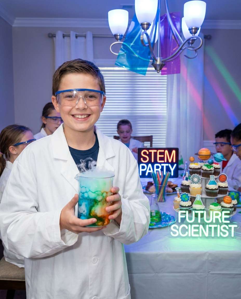 science lab surprise photo