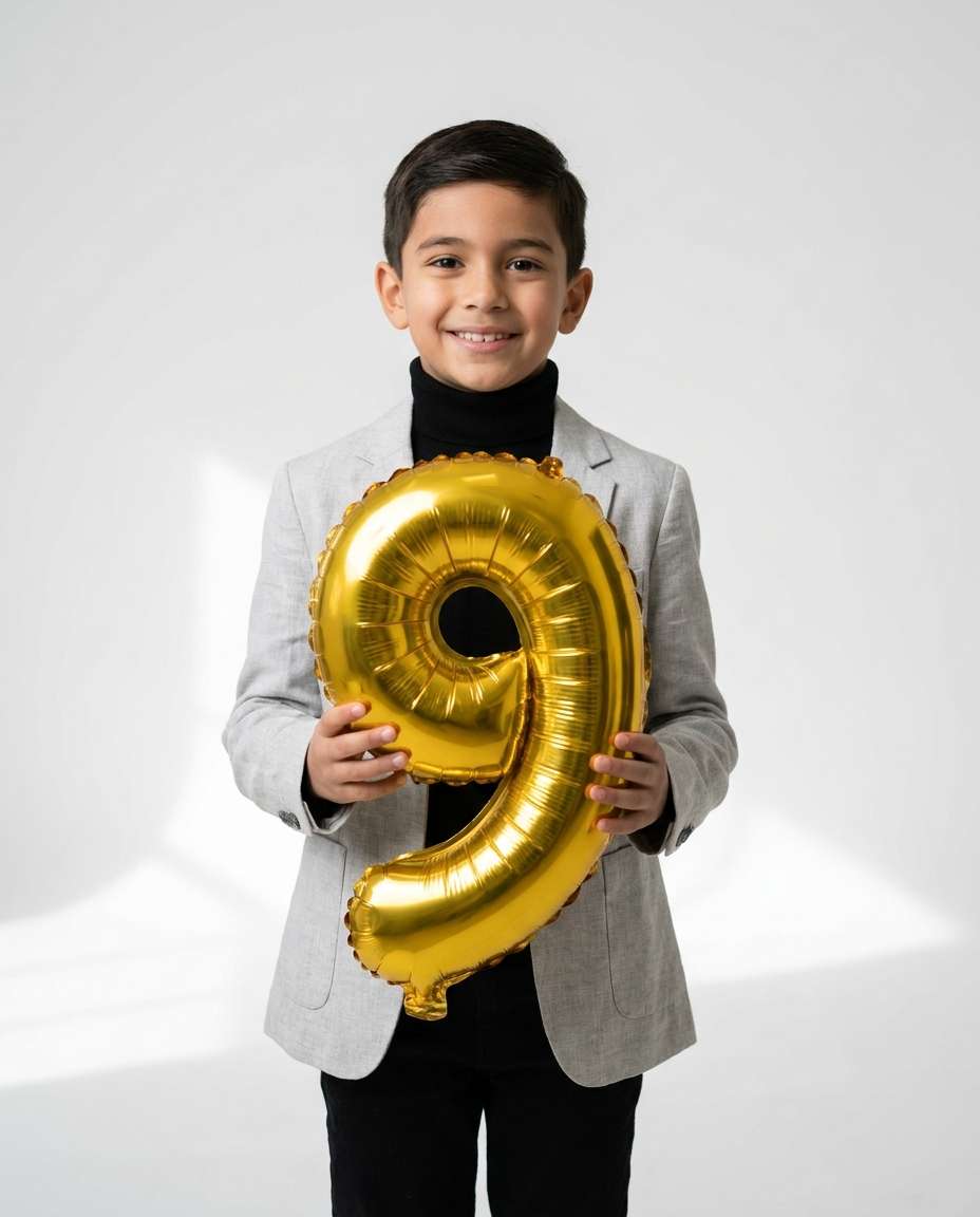 minimal number balloons photo