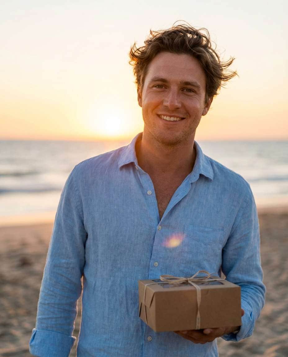 beach sunset celebration photo