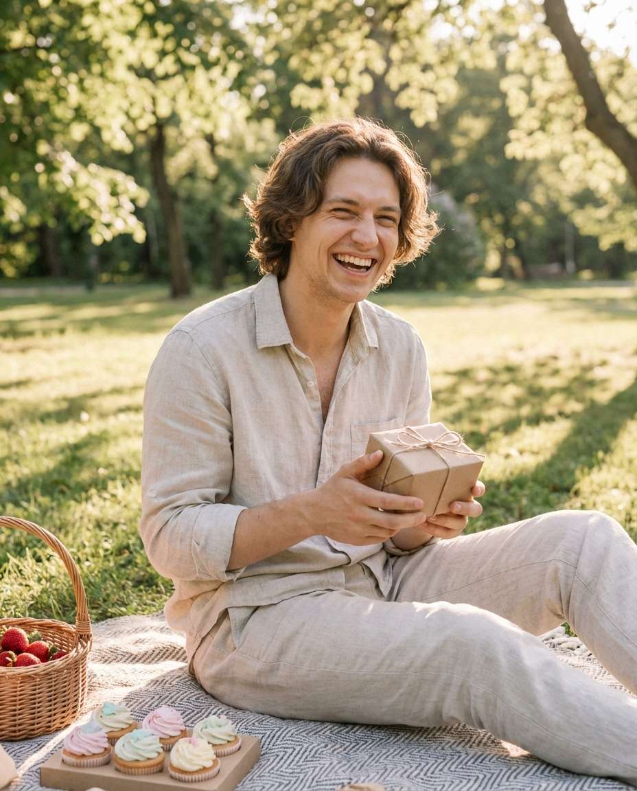 outdoor picnic surprise photo