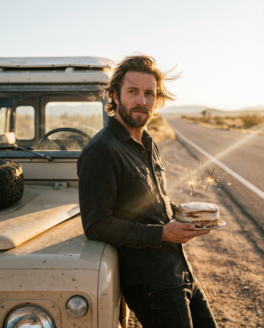 car road trip stop photo