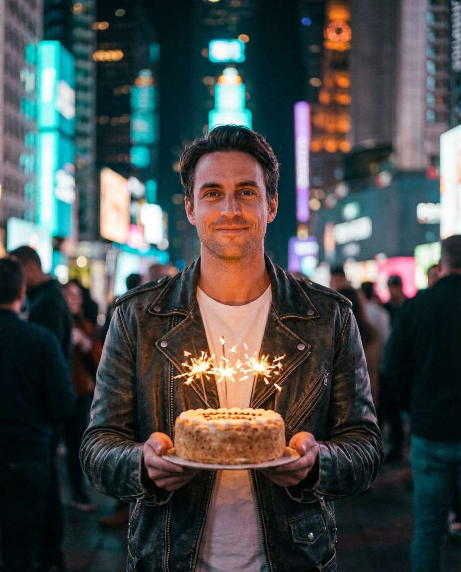 rooftop city glow photo