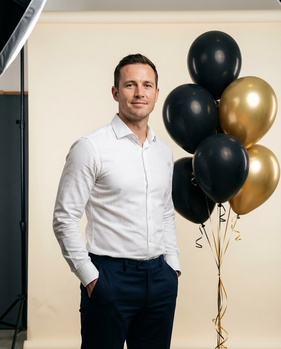 minimal balloon studio photo