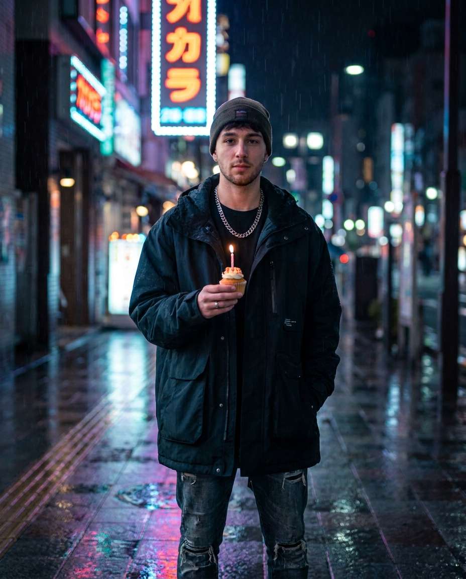 streetwear night vibes photo