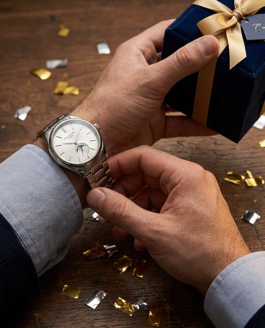 luxury watch detail photo