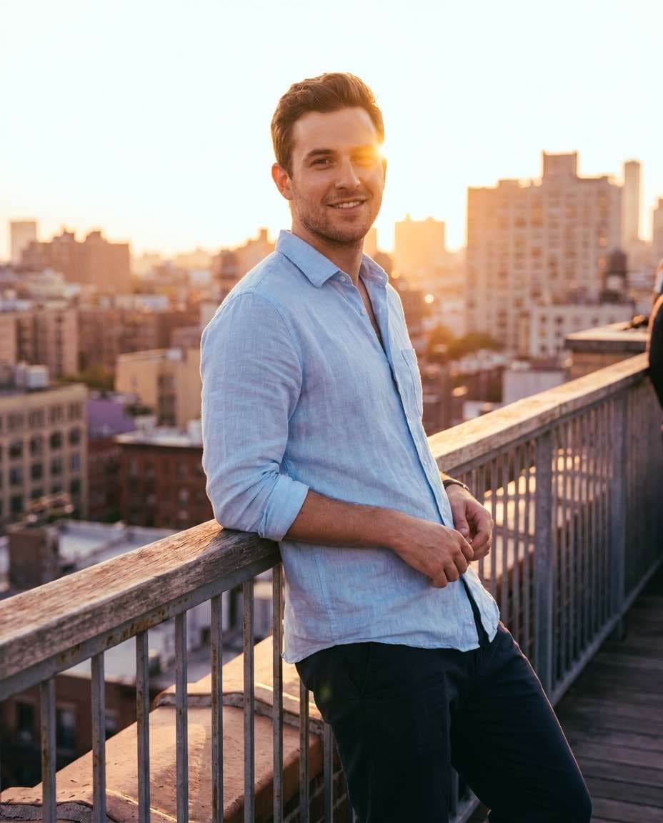 rooftop golden hour photo