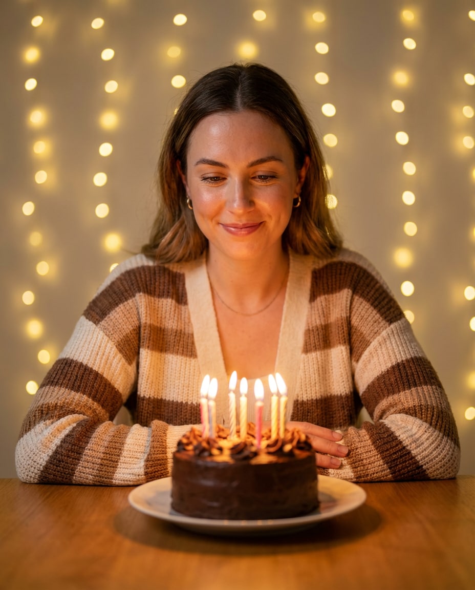 candle glow portrait photo