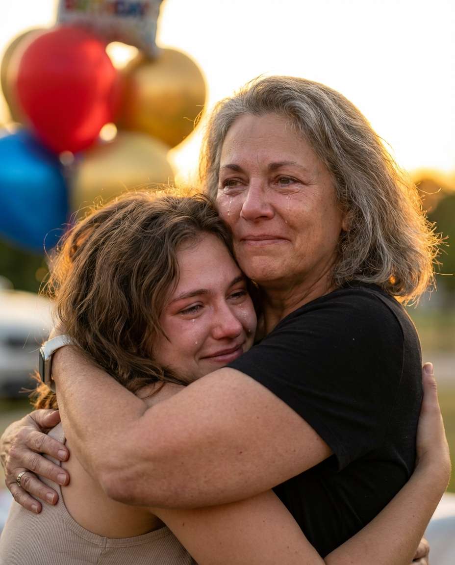 hug with daughter photo