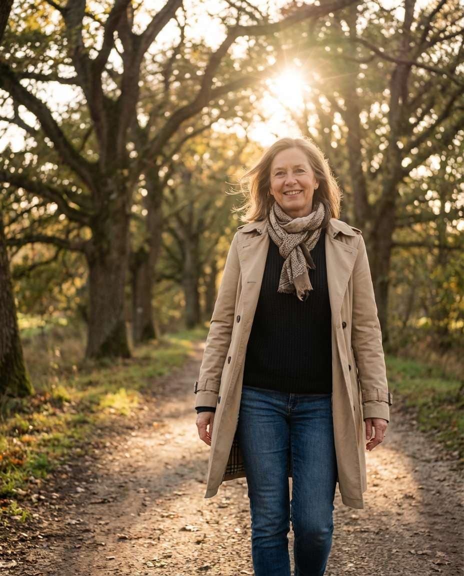 golden hour walk photo