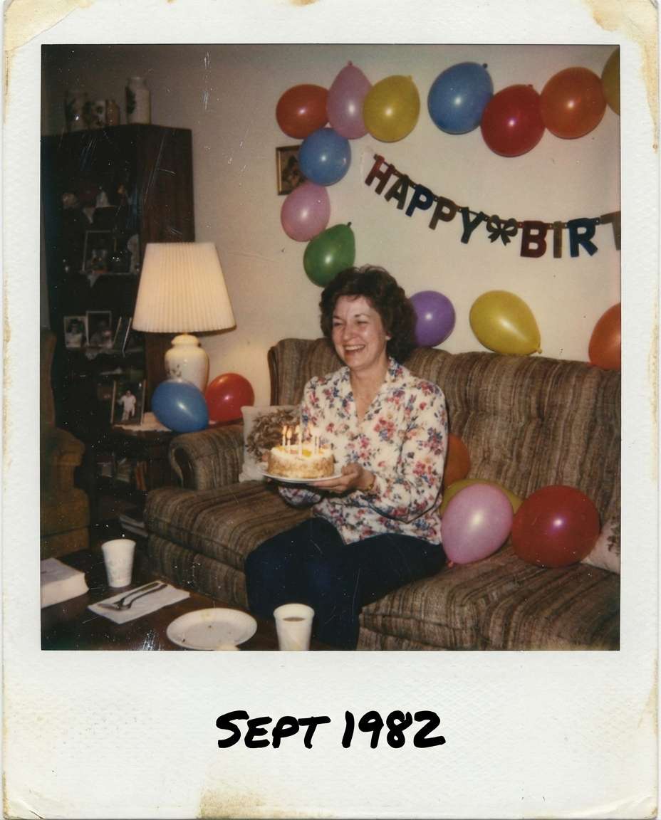 vintage polaroid look photo