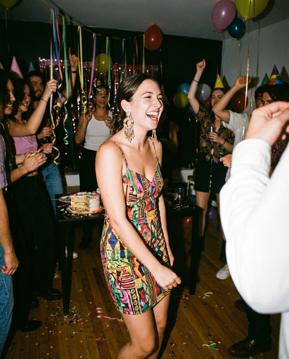 retro film party photo