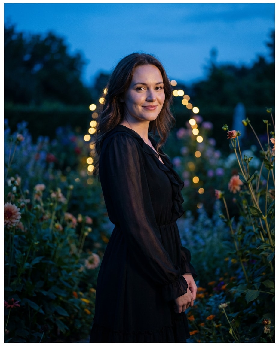 garden twilight romance photo