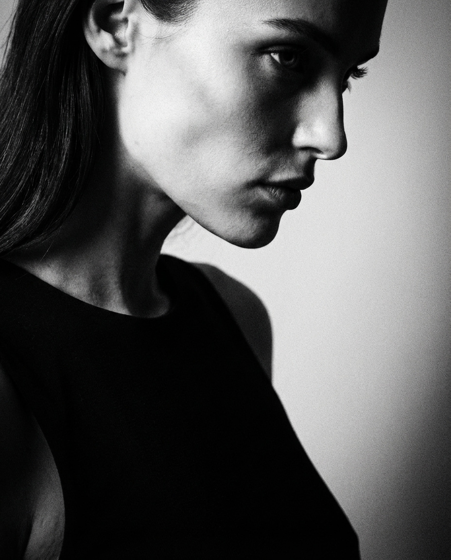 monochrome editorial photo