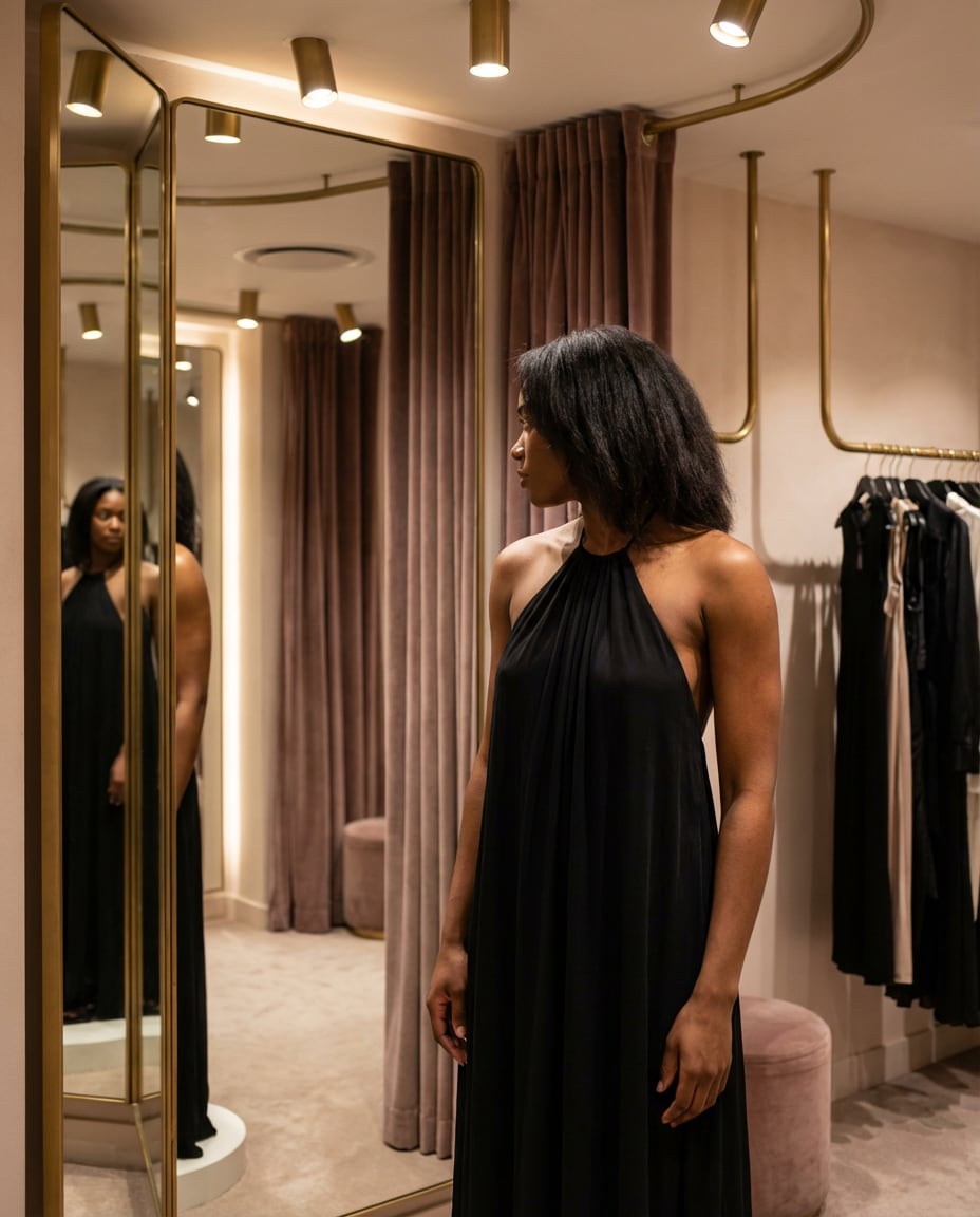 boutique fitting room photo