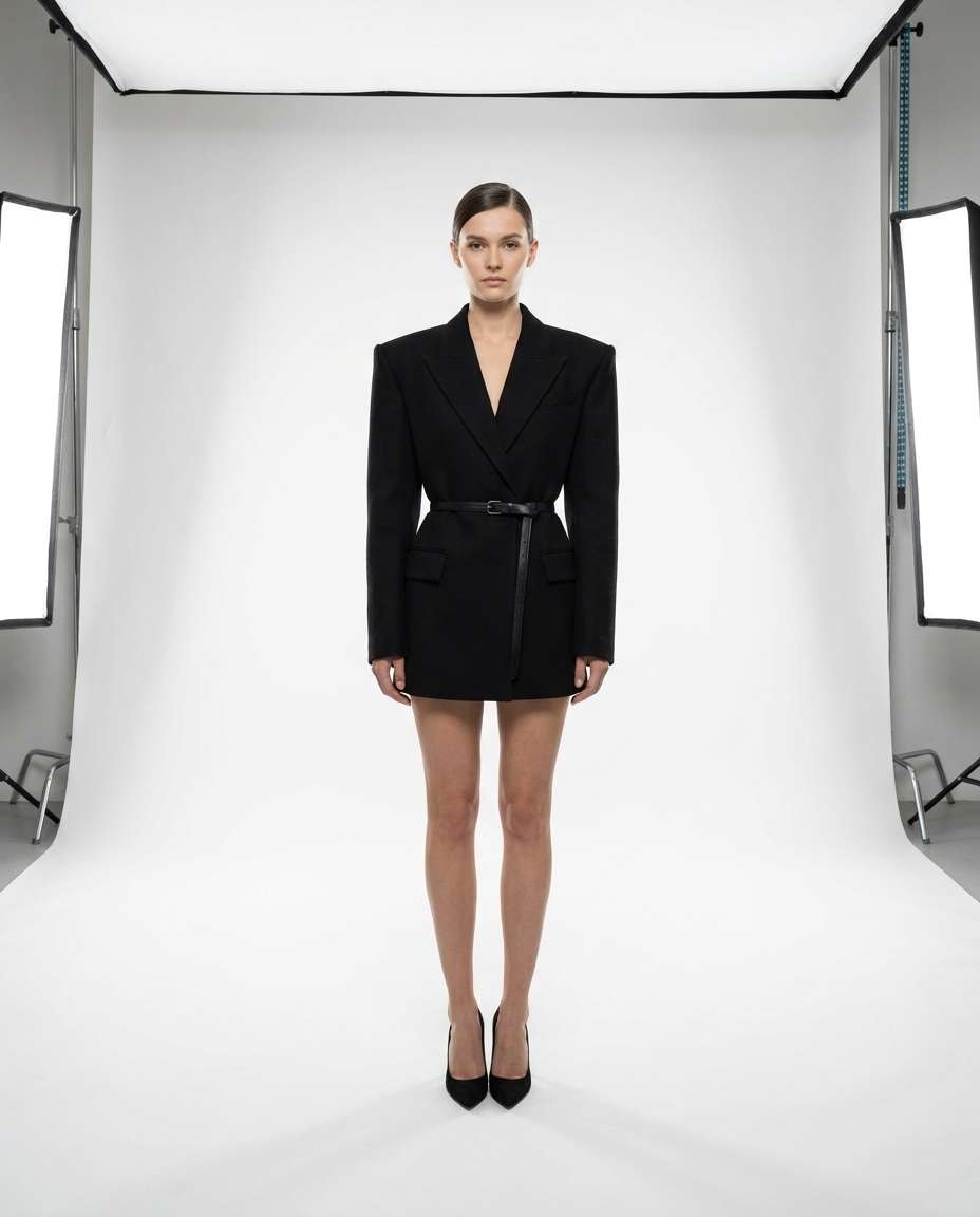 minimal white studio photo