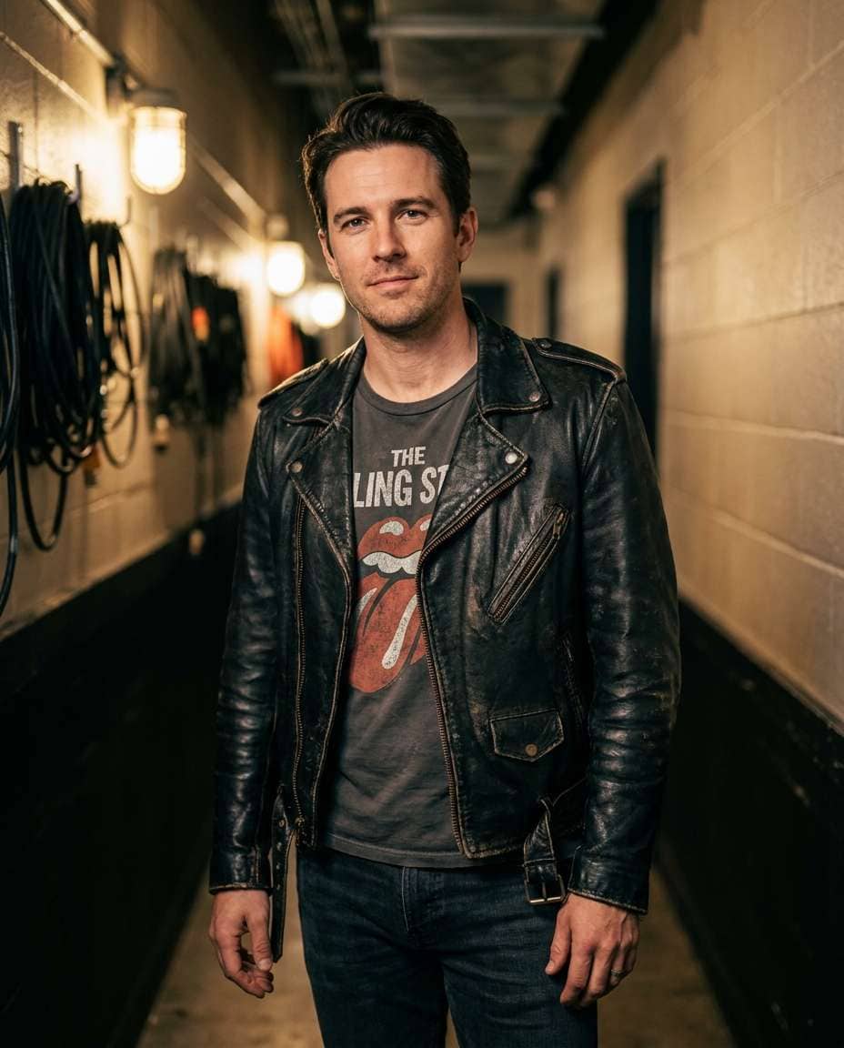 rock concert backstage photo