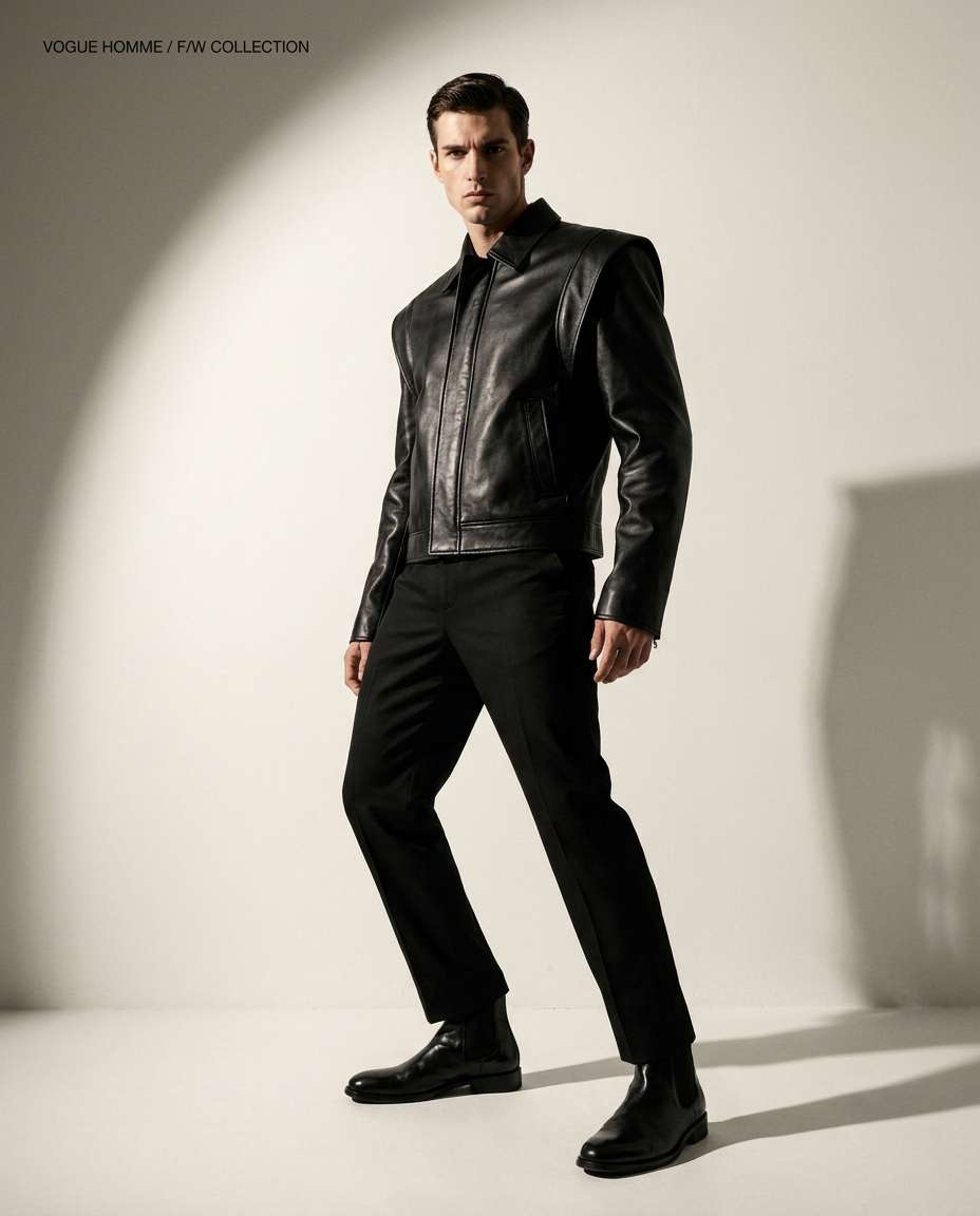 runway editorial pose photo