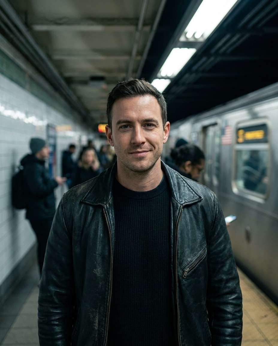 subway platform scene photo