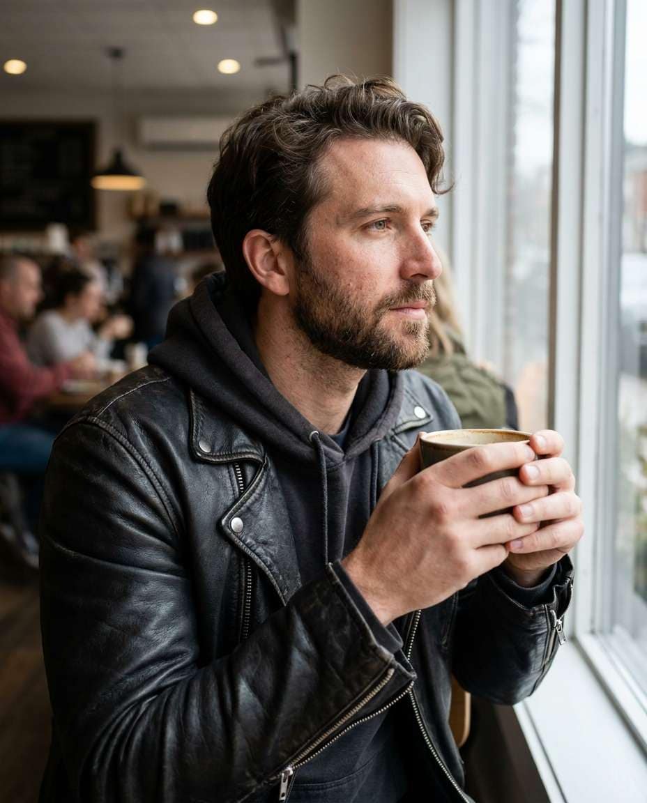 cafe window light photo